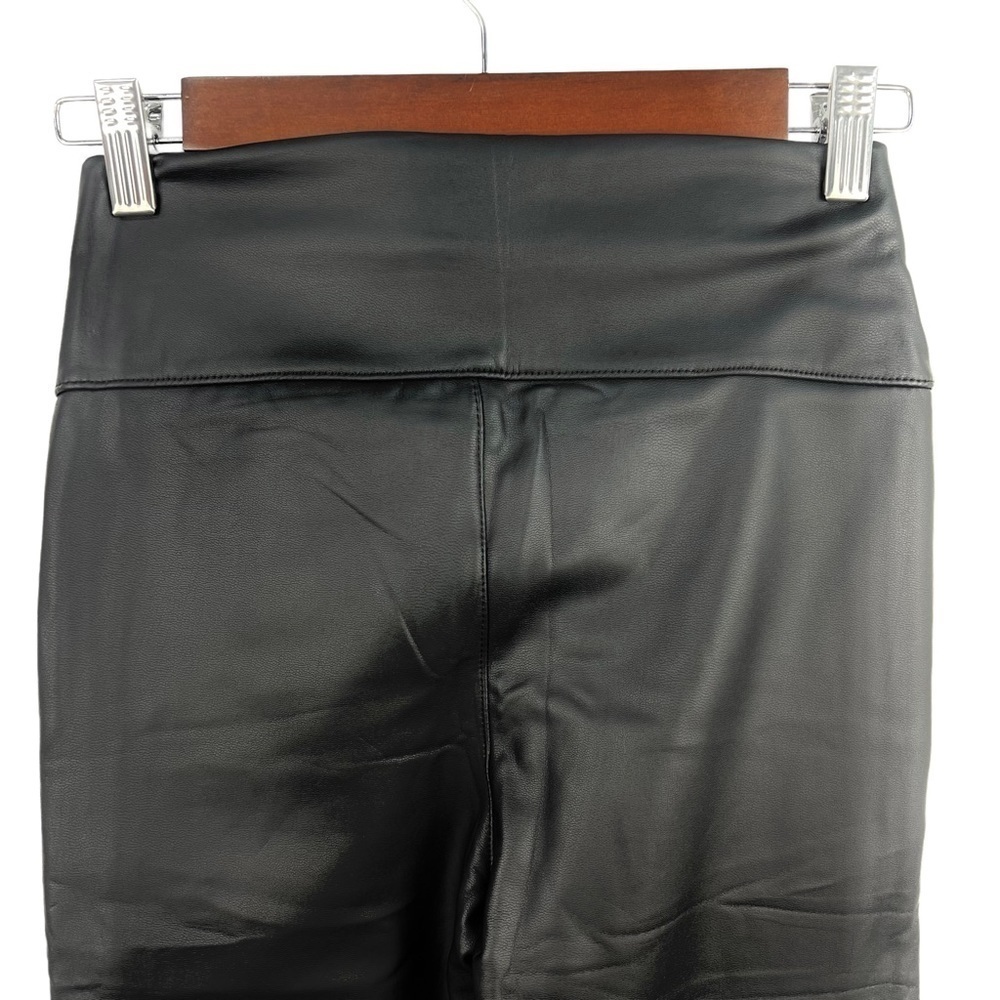 az, FAUX LEATHER BLACK LEGGINGS, NEW WITH TAGS - Picture 5 of 7
